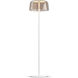 Yurei 51.5 inch 14.00 watt Matte White Floor Lamp Portable Light in Acrylic Tea Brown